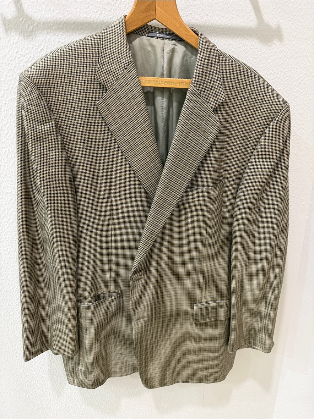 Norton Ditto Men's Glen Plaid Sport Coat in Taupe